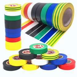 Zestaw taśm izolacyjnych kolorowych PVC 15x10m 10 sztuk